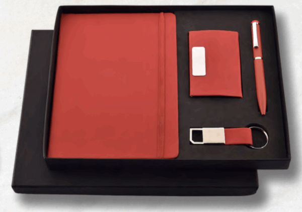Personalised Gift Set : 4-in-1 Diary, Pen, Card Holder, Keychain - Image 4
