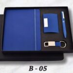 Personalised Gift Set : 4-in-1 Diary, Pen, Card Holder, Keychain