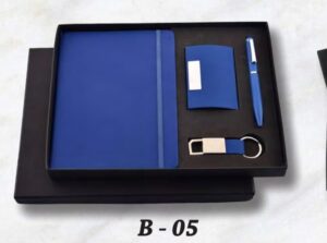Personalised Gift Set : 4-in-1 Diary, Pen, Card Holder, Keychain
