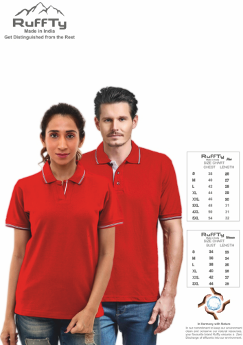 Ruffty Tipping Collar T-shirt