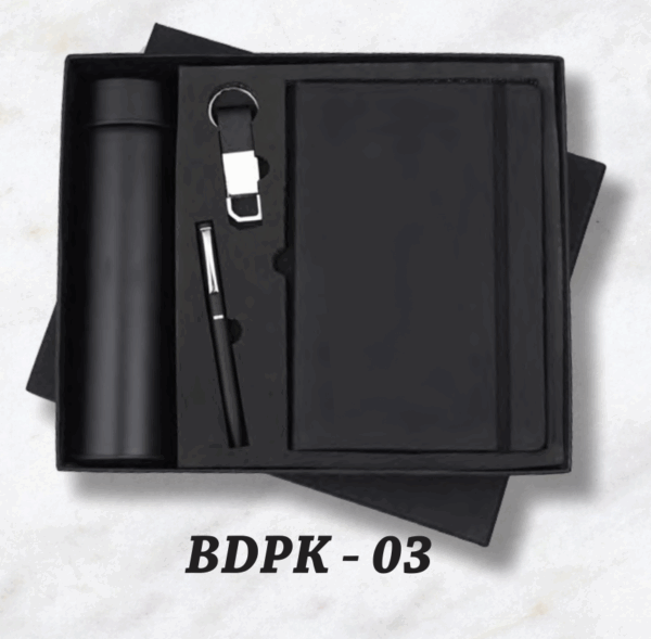 Personalised Gift Set : 4-in-1 Diary, Pen, Bottle & Keychain